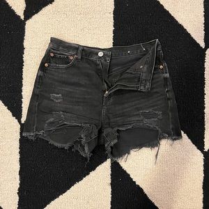 AE Distressed Denim Shorts